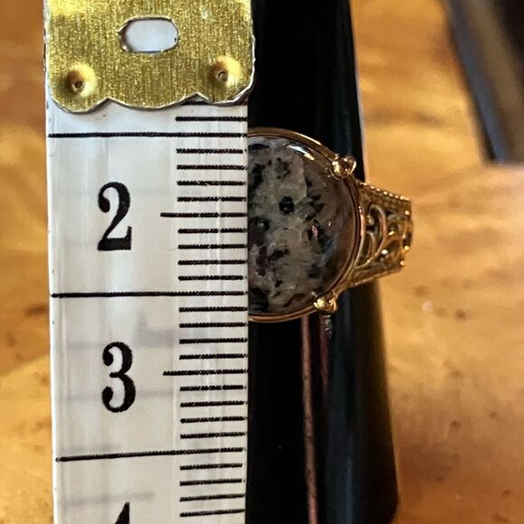 Natural Yooperlite Sterling Silver Ring Size 8 - Picture 7 of 10